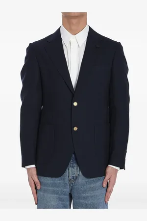 LARDINI Wollen blazer met enkele rij knopen