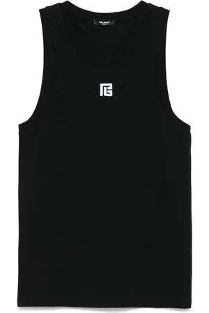 Balmain Tanktop met geborduurd monogram