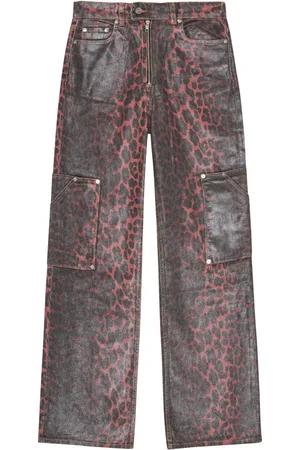 Ganni Jeans met luipaardprint