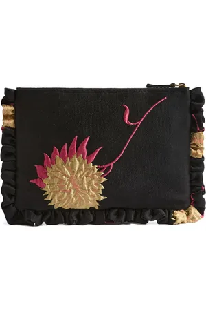La DoubleJ Clutch met bloemenpatroon