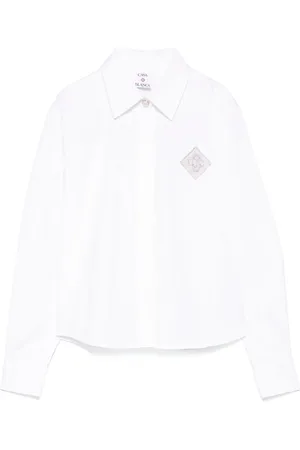 Casablanca Blouse met geborduurd monogram