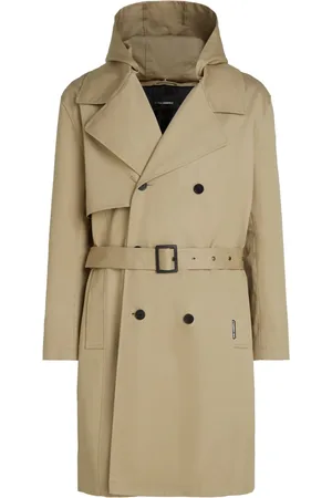 Karl Lagerfeld Trenchcoat met verborgen sluiting