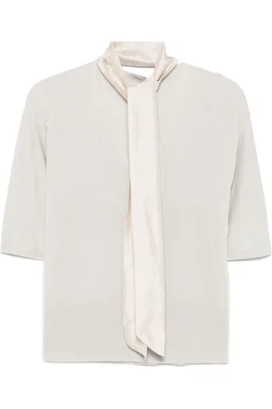 Agnona Top met gestrikte hals