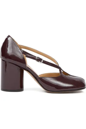 Maison Margiela 80 mm Tabi pumps met bandjes