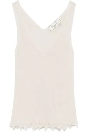 BLUMARINE Geribbelde tanktop
