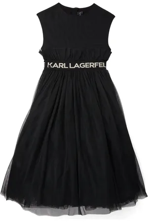 Karl Lagerfeld Jurk met logo tailleband