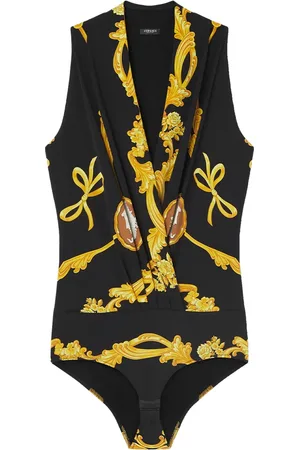 VERSACE Cameo zijden gedrapeerde body