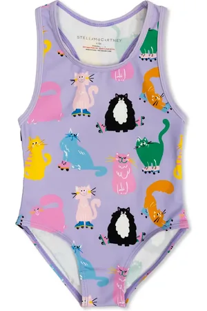 Stella McCartney Badpak met kattenprint