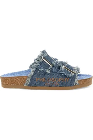PHILOSOPHY DI LORENZO SERAFINI Denim slippers
