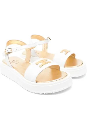 Elisabetta Franchi Leren sandalen
