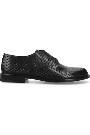 Premiata Geperforeerde leren derby schoenen