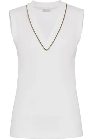 Brunello Cucinelli Ribgebreide top