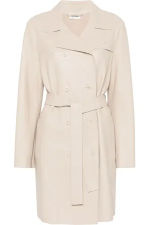 P.A.R.O.S.H. Leren trenchcoat