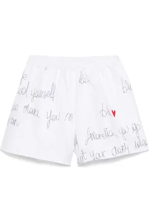 Simonetta Shorts met geborduurd logo