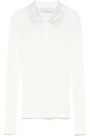 BLUMARINE Ribgebreide polotop