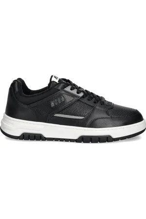 Msgm Leren sneakers met vlakken