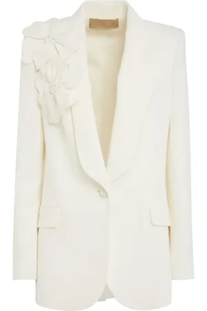 Elie saab Blazer met bloemenapplicatie