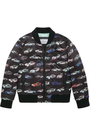 Philipp Plein Cars Racing satijnen bomberjack