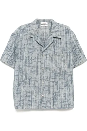 SYSTEM Denim overhemd met jacquard