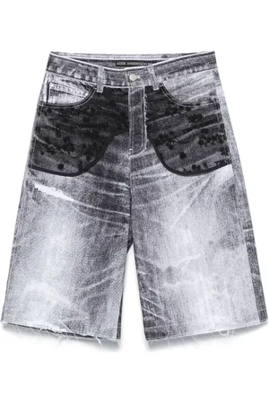 Andersson Bell Denim shorts met kanten vlakken