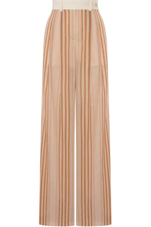 Alberta Ferretti Gestreepte palazzo broek