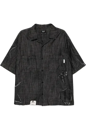 FIVE CM Denim overhemd met korte mouwen