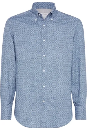 Brunello Cucinelli Overhemd met patroon