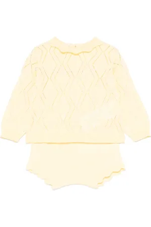 Elisabetta Franchi Pointelle shorts met gebreid detail