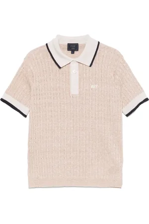 FAY Gebreid poloshirt