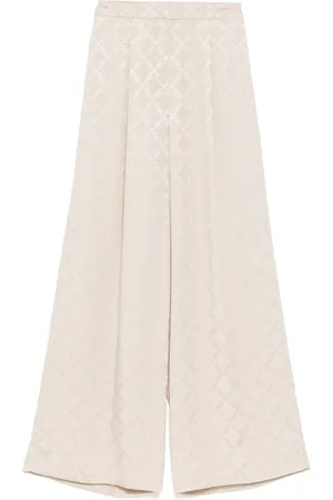 Michael Kors Broek met wijde pijpen en Empire Diamond