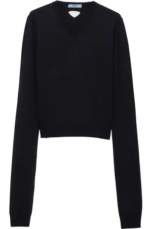 Prada Wollen trui met V