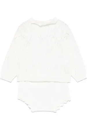 Elisabetta Franchi Pointelle shorts met gebreid detail