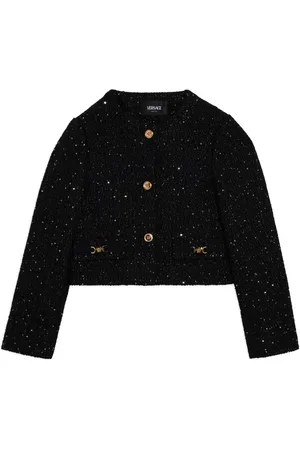VERSACE Tweed jack met pailletten