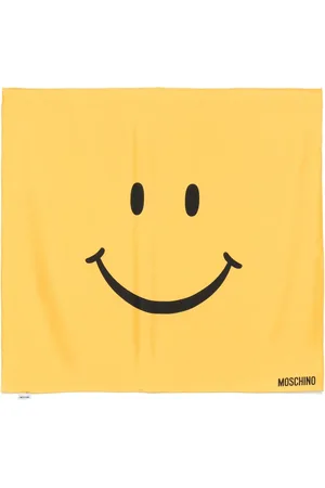 Moschino Sjaal met smileyprint
