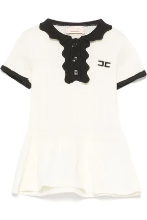 Elisabetta Franchi Jurk met geborduurd logo