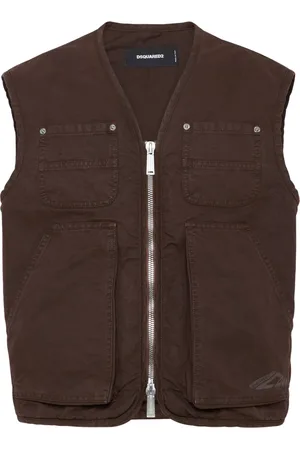 Dsquared2 Bodywarmer met logo en rits
