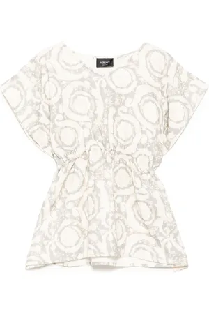 VERSACE Katoenen tuniek met bloemenprint