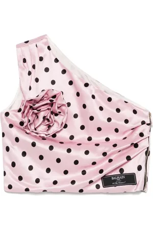 Balmain Top met bloemenapplicatie