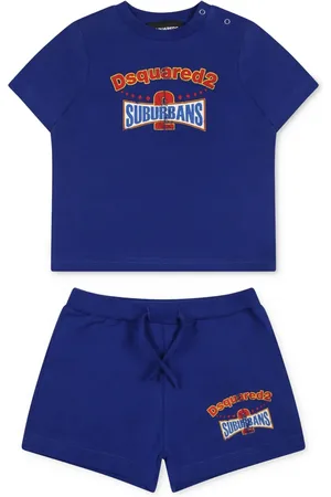 Dsquared2 Trainingspak met logoprint en korte mouwen