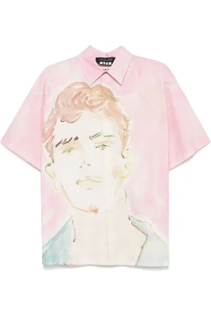 Msgm X Luke Edward Hall overhemd met print