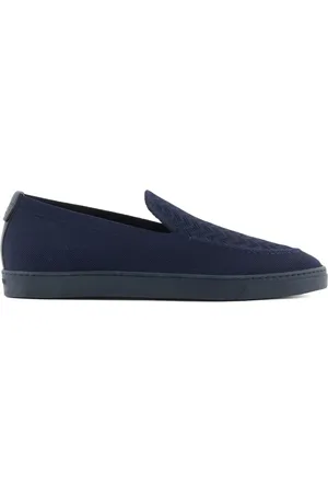 Giorgio Armani ASV slippers met chevron streep
