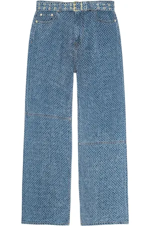 Ganni Jeans met wijde pijpen