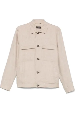 PESERICO SIGN Linnen gabardine shirtjack