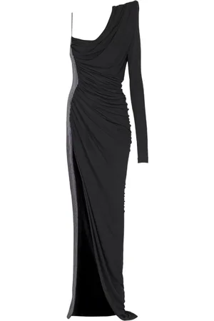 Balmain Pagoda asymmetrische jurk