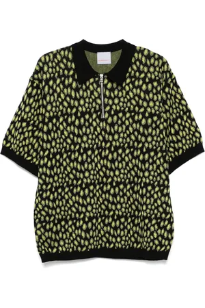 Bluemarble Poloshirt met luipaard