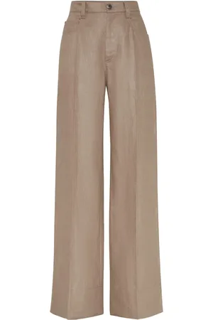 Brunello Cucinelli Broek met wijde pijpen