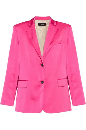 THEORY Blazer met satijnen afwerking