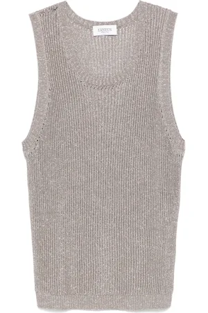 LANEUS Lurex tanktop