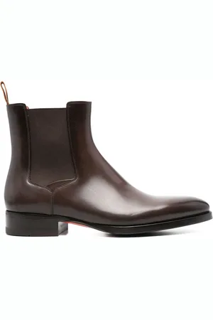 santoni Leren Chelsea laarzen