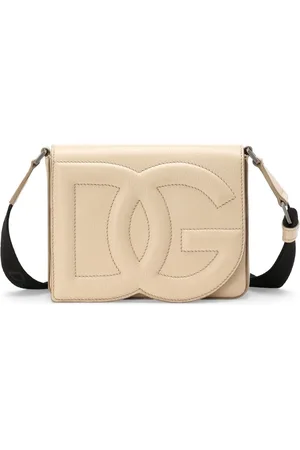 Dolce & Gabbana Leren schoudertas met logo